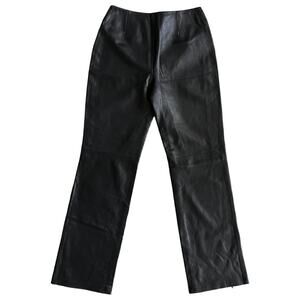NWT Apt. 9 Lambskin Leather Pants Workwear Office Siren Classiccore Size 6